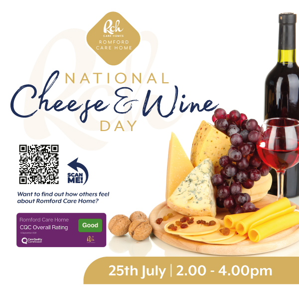 Romford Care Home National Wine & Cheese Day RCH